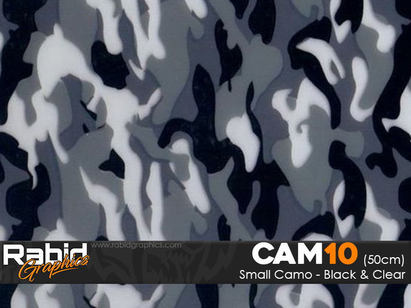 Small Camo - Black & White (50cm)