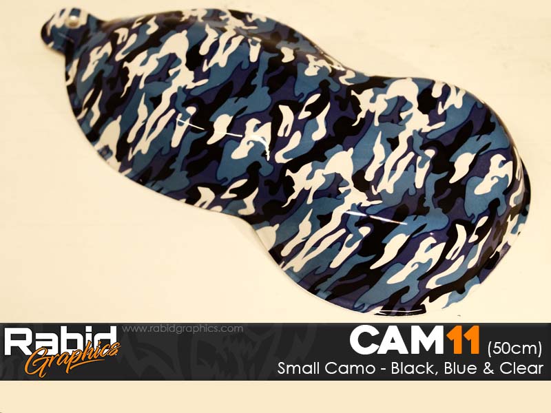 Small Camo - Black, Blue & White (50cm)