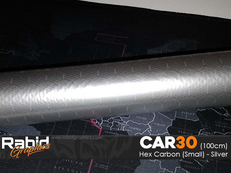 Hex Carbon (Small) - Silver (100cm)
