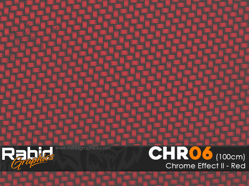 Chrome Effect II - Red (100cm)