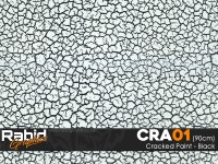 Cracked Paint - Black (90cm)