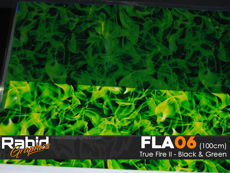 True Fire II - Black & Green (100cm)