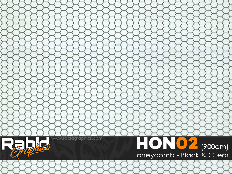 Honeycomb - Black & Clear (90cm)