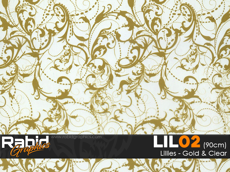 Lillies - Gold & Clear (90cm)