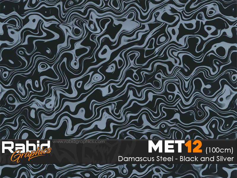 Damascus Steel - Silver (100cm)