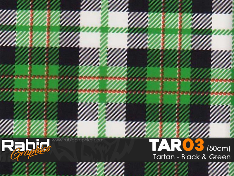 Tartan - Black and Green (50cm)